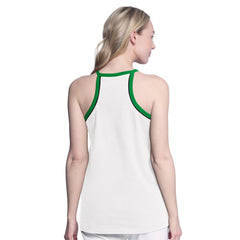 NBA - Boston Celtics G-III 4Her by Carl Banks Women's Curveball Racerback Scoop Neck Slub Tank Top - White
