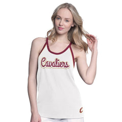 NBA - Cleveland Cavaliers G-III 4Her by Carl Banks Women's Curveball Racerback Scoop Neck Slub Tank Top - White