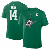 Jamie Benn Dallas Stars - Fanatics Captain Authentic Stack Name & Number T-Shirt Kelly Green