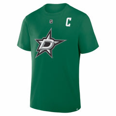 Jamie Benn Dallas Stars - Fanatics Captain Authentic Stack Name & Number T-Shirt Kelly Green