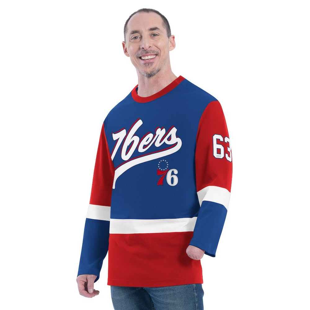 NBA - Philadelphia 76ers G-III Sports by Carl Banks Adaptive Rugby Long Sleeve Top - Royal