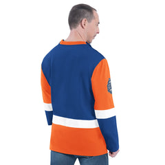 NBA - New York Knicks G-III Sports by Carl Banks Adaptive Rugby Long Sleeve Top - Blue