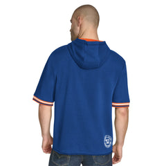 NBA - New York Knicks Tommy Jeans Paul French Terry Short Sleeve Pullover Hoodie - Blue