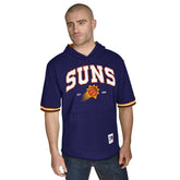 NBA - Phoenix Suns Tommy Jeans Paul French Terry Short Sleeve Pullover Hoodie - Purple