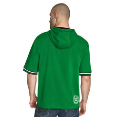 NBA - Boston Celtics Tommy Jeans Paul French Terry Short Sleeve Pullover Hoodie - Kelly Green