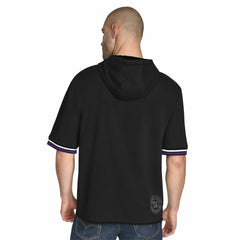 NBA - Sacramento Kings Tommy Jeans Paul French Terry Short Sleeve Pullover Hoodie - Black