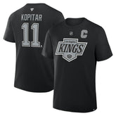 Anze Kopitar Los Angeles Kings - Fanatics Authentic Stack Name & Number T-Shirt Black