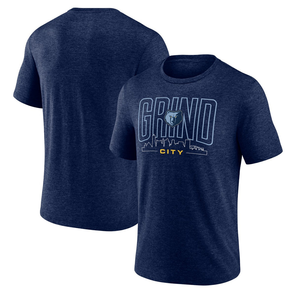 NBA - Memphis Grizzlies Huddle Tri-Blend T-Shirt - Navy