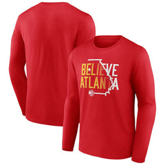 NBA - Atlanta Hawks Team Pride Long Sleeve T-Shirt - Red