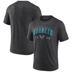 NBA - Charlotte Hornets Backboard Tri-Blend T-Shirt - Charcoal
