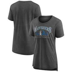 NBA - Dallas Mavericks Women's Selection Tri-Blend T-Shirt - Gray