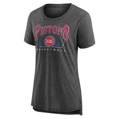 NBA - Detroit Pistons Women's Selection Tri-Blend T-Shirt - Gray