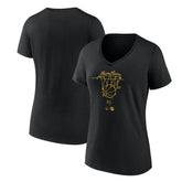 NBA - Golden State Warriors Women's Bam Bam V-Neck T-Shirt - Black
