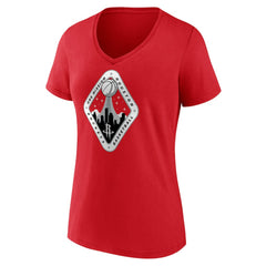 NBA - Houston Rockets Women's Team Pride V-Neck T-Shirt - Red