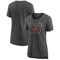 NBA - Miami Heat Women's Selection Tri-Blend T-Shirt - Gray