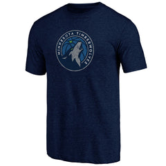 NBA - Minnesota Timberwolves Distressed Tri-Blend T-Shirt - Navy
