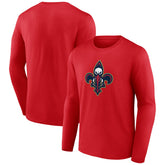 NBA - New Orleans Pelicans Alternate Logo Long Sleeve T-Shirt - Red