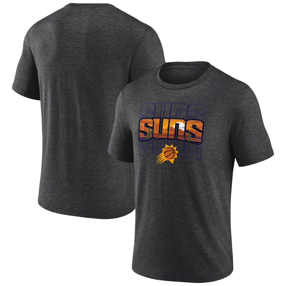 NBA - Phoenix Suns Announcer Tri-Blend T-Shirt - Charcoal
