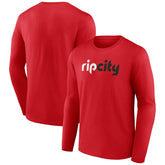 NBA - Portland Trail Blazers Alternate Logo Long Sleeve T-Shirt - Red