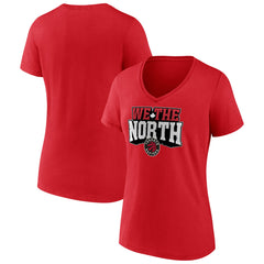NBA - Toronto Raptors Women's Team Pride V-Neck T-Shirt - Red