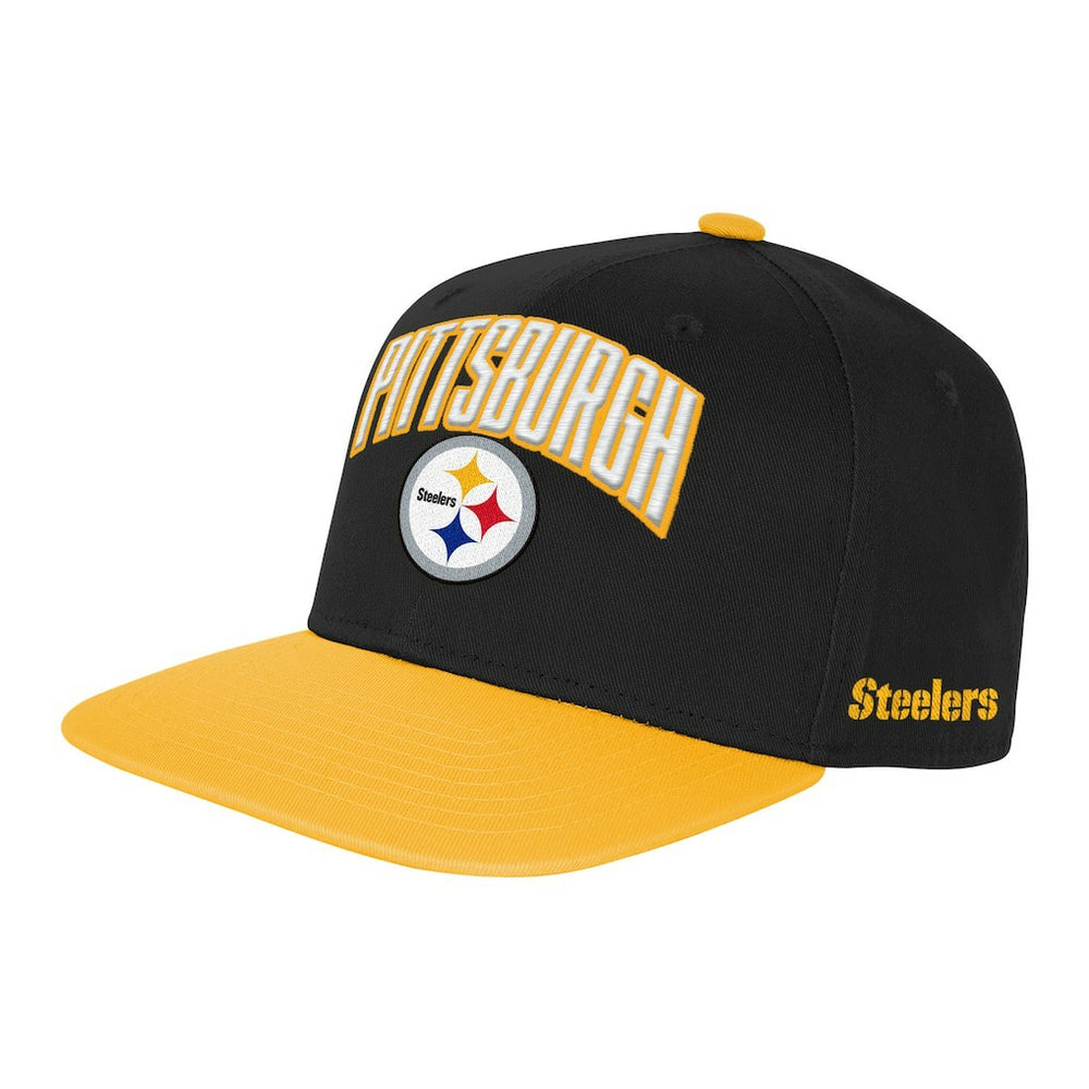 Pittsburgh Steelers Outerstuff Youth Essentials Snapback Hat Black - NFL