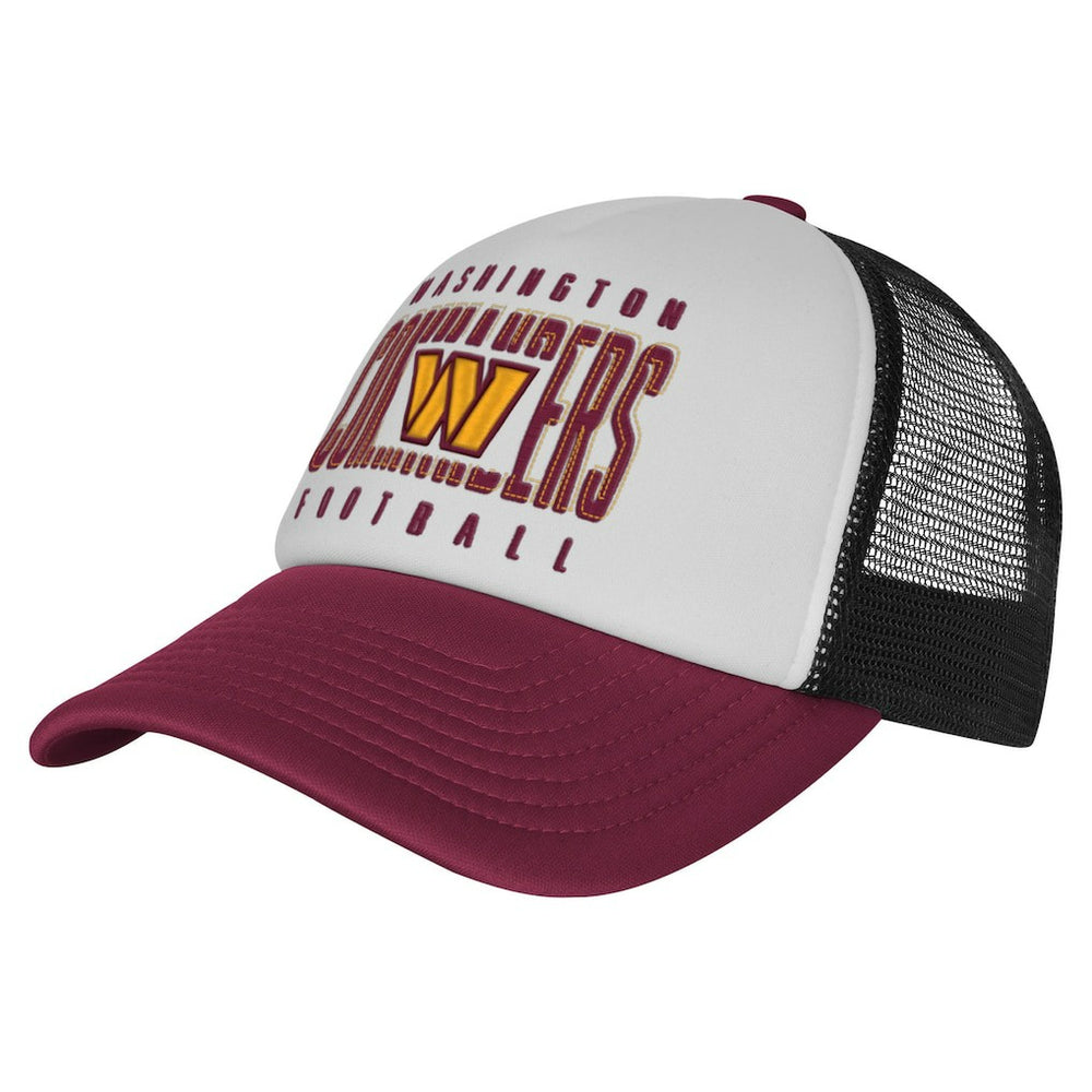 Washington Commanders Youth Essentials Trucker Adjustable Hat White/Burgundy - NFL