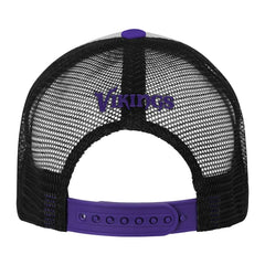 Minnesota Vikings Youth Essentials Trucker Adjustable Hat White/Purple - NFL