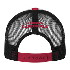 Arizona Cardinals Youth Essentials Trucker Adjustable Hat White/Cardinal - NFL