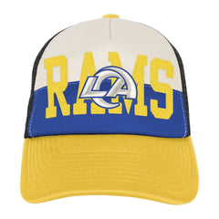 Los Angeles Rams Youth Modern Fan Trucker Adjustable Hat White/Gold - NFL