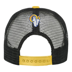 Los Angeles Rams Youth Modern Fan Trucker Adjustable Hat White/Gold - NFL