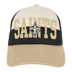 New Orleans Saints Youth Modern Fan Trucker Adjustable Hat White/Gold - NFL