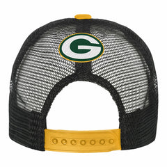 Green Bay Packers Youth Modern Fan Trucker Adjustable Hat White/Gold - NFL
