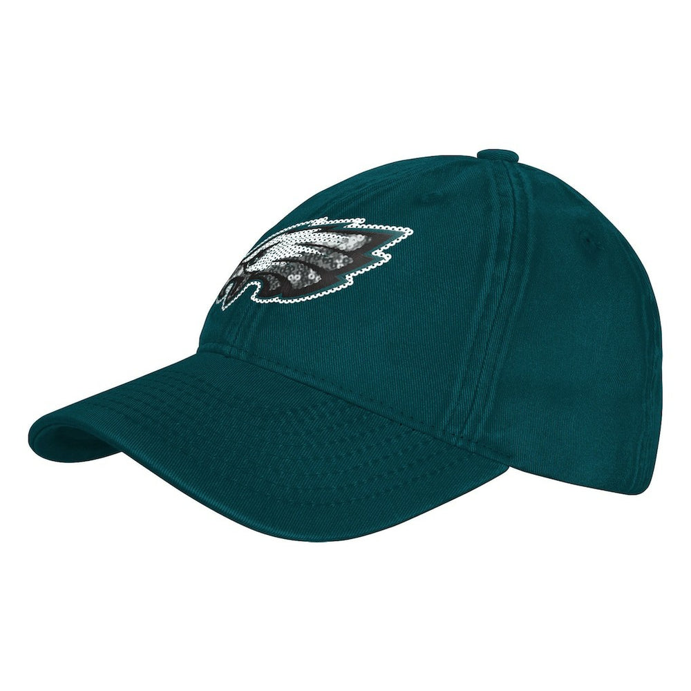 Philadelphia Eagles Outerstuff Girls Youth Gridiron Adjustable Hat Midnight Green - NFL