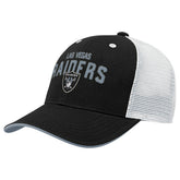 Las Vegas Raiders Outerstuff Youth Core Lockup Trucker Adjustable Hat Black - NFL