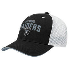 Las Vegas Raiders Outerstuff Youth Core Lockup Trucker Adjustable Hat Black - NFL
