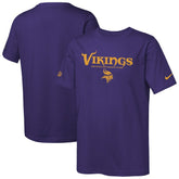 Minnesota Vikings Youth Sideline Team Issue T-Shirt Purple - Nike