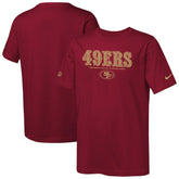 San Francisco 49ers Youth Sideline Team Issue T-Shirt Scarlet - Nike