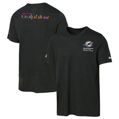 Miami Dolphins Youth 2025 NFL Crucial Catch Tri-Blend Dri-FIT T-Shirt Black - Nike