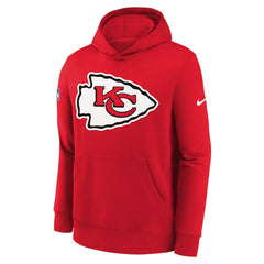 Kansas City Chiefs Youth Sideline Club Fleece Hoodie Red - Nike