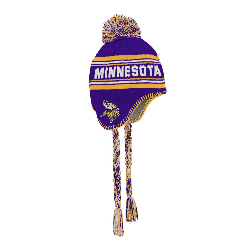 Minnesota Vikings Preschool Jacquard Tassel Knit Hat with Pom Purple - NFL