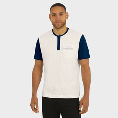 Dallas Cowboys Darius Rucker Collection Henley Colorblock Slub Pocket T-Shirt Cream - Fanatics