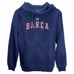 Barcelona 1863FC Athletic Wordmark Fleece Pullover Hoodie - Navy