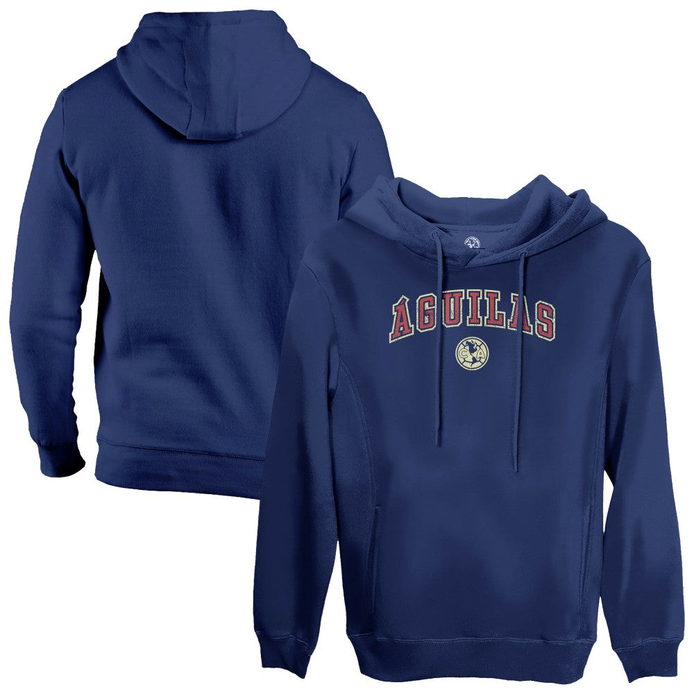 Club America 1863FC Athletic Wordmark Fleece Pullover Hoodie - Navy