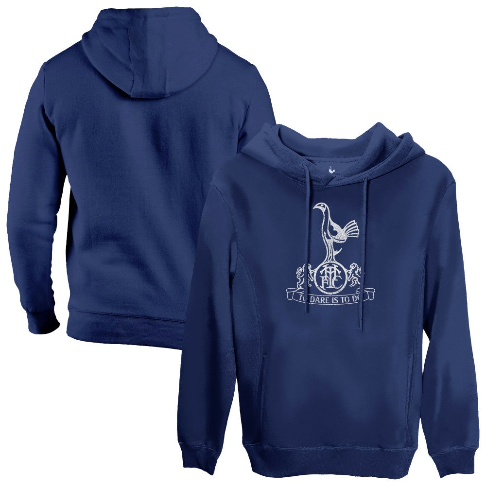 Tottenham Hotspur 1863FC Mono Badge Fleece Pullover Hoodie - Navy