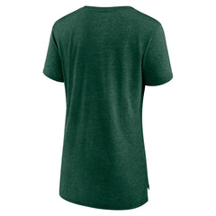 Green Bay Packers Women's Vintage Arch Tri-Blend T-Shirt Green - NFL