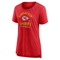 Kansas City Chiefs Women's Vintage Arch Tri-Blend T-Shirt Red - NFL