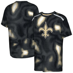 New Orleans Saints Outerstuff Youth End Zone Dri-Tek T-Shirt Black - NFL