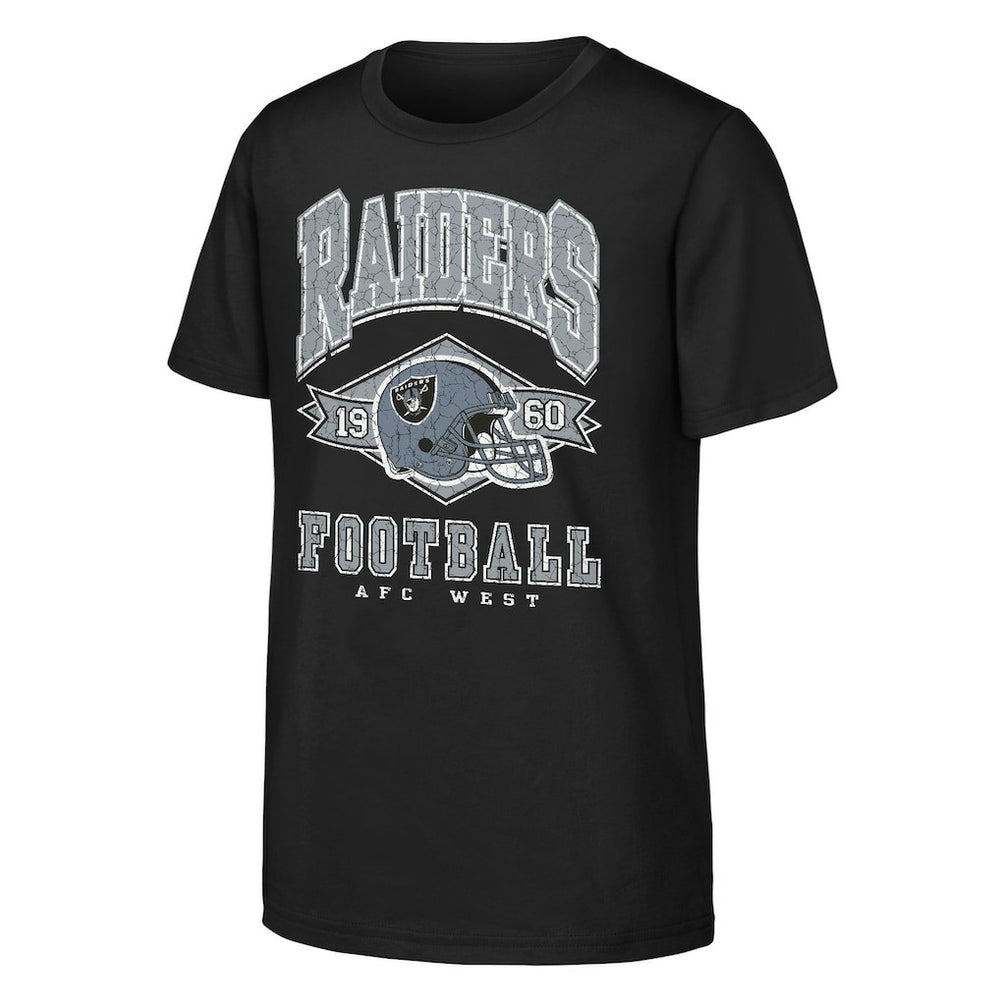 Las Vegas Raiders Outerstuff Youth Kick Off T-Shirt Black - NFL