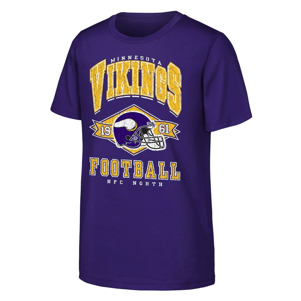 Minnesota Vikings Outerstuff Youth Kick Off T-Shirt Purple - NFL