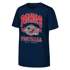 New England Patriots Outerstuff Youth Kick Off T-Shirt Navy - NFL